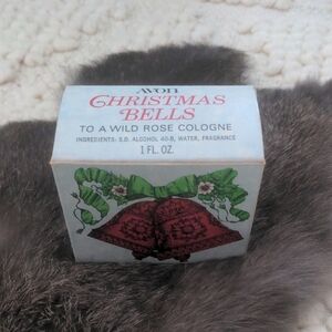 Vintage AVON Christmas Bells Cologne – To a Wild Rose – 1 fl oz